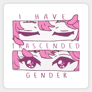 i have trascended gender (trans) Sticker